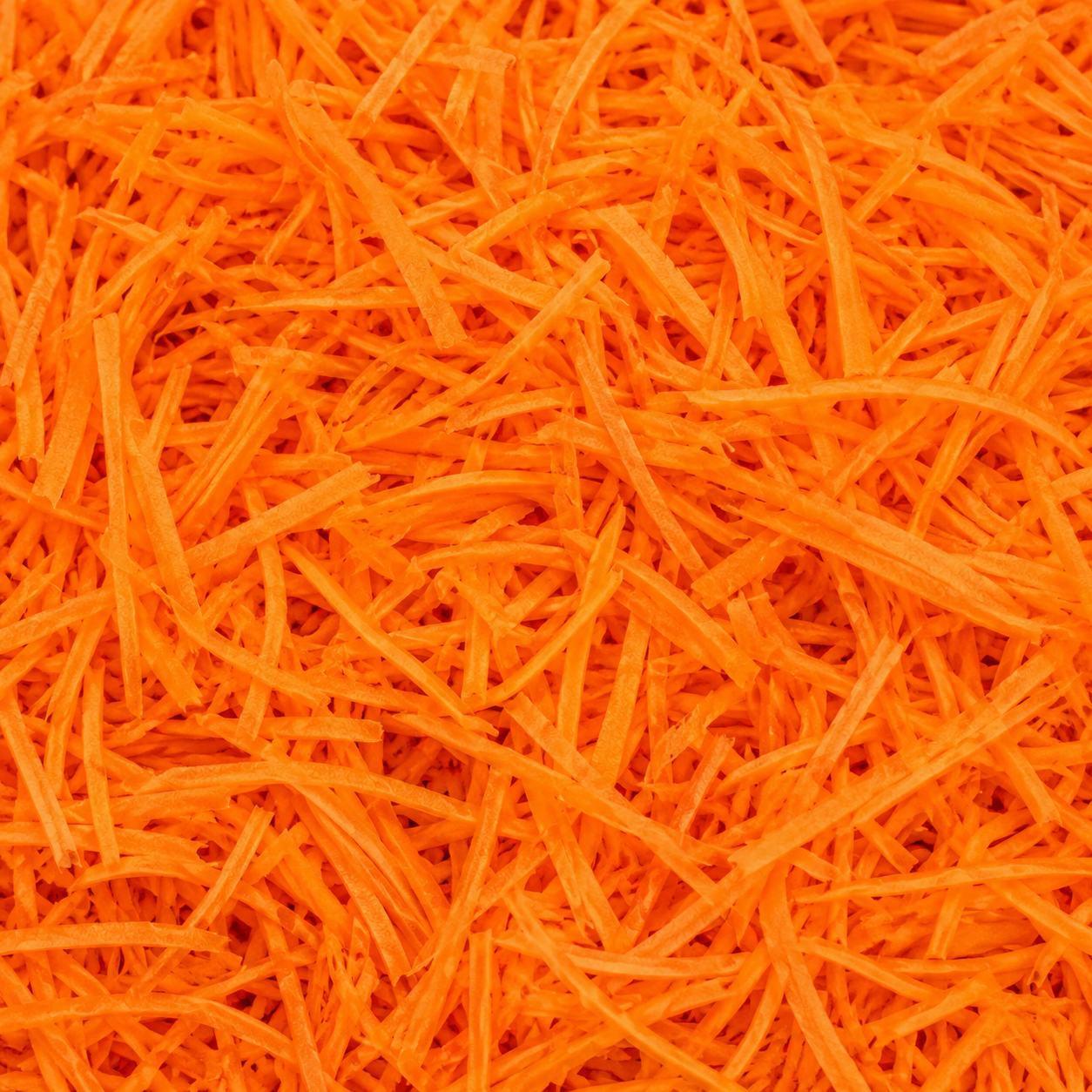 Carrots Grated — prepared vegetable selection