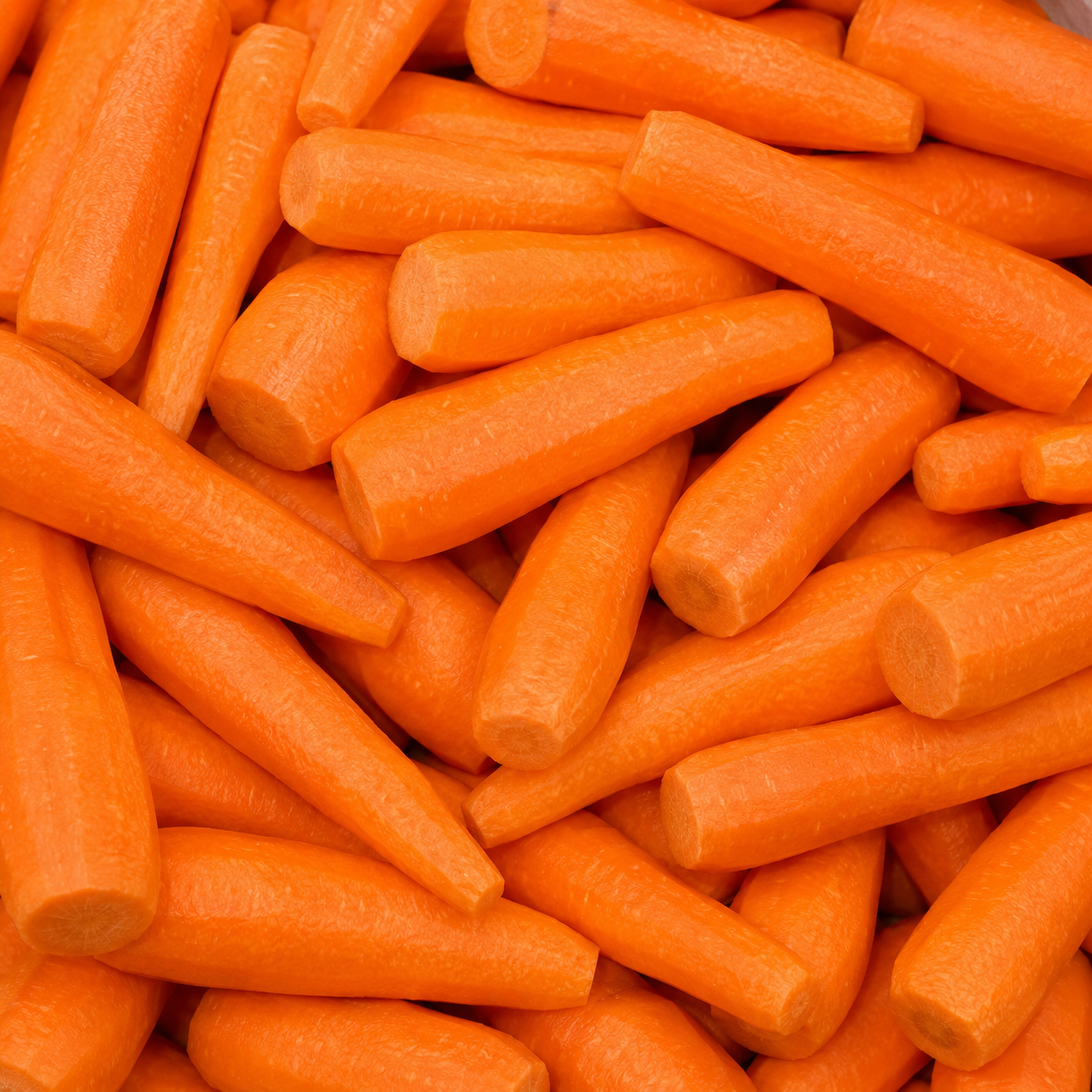Carrots Peeled — prepared vegetable selection