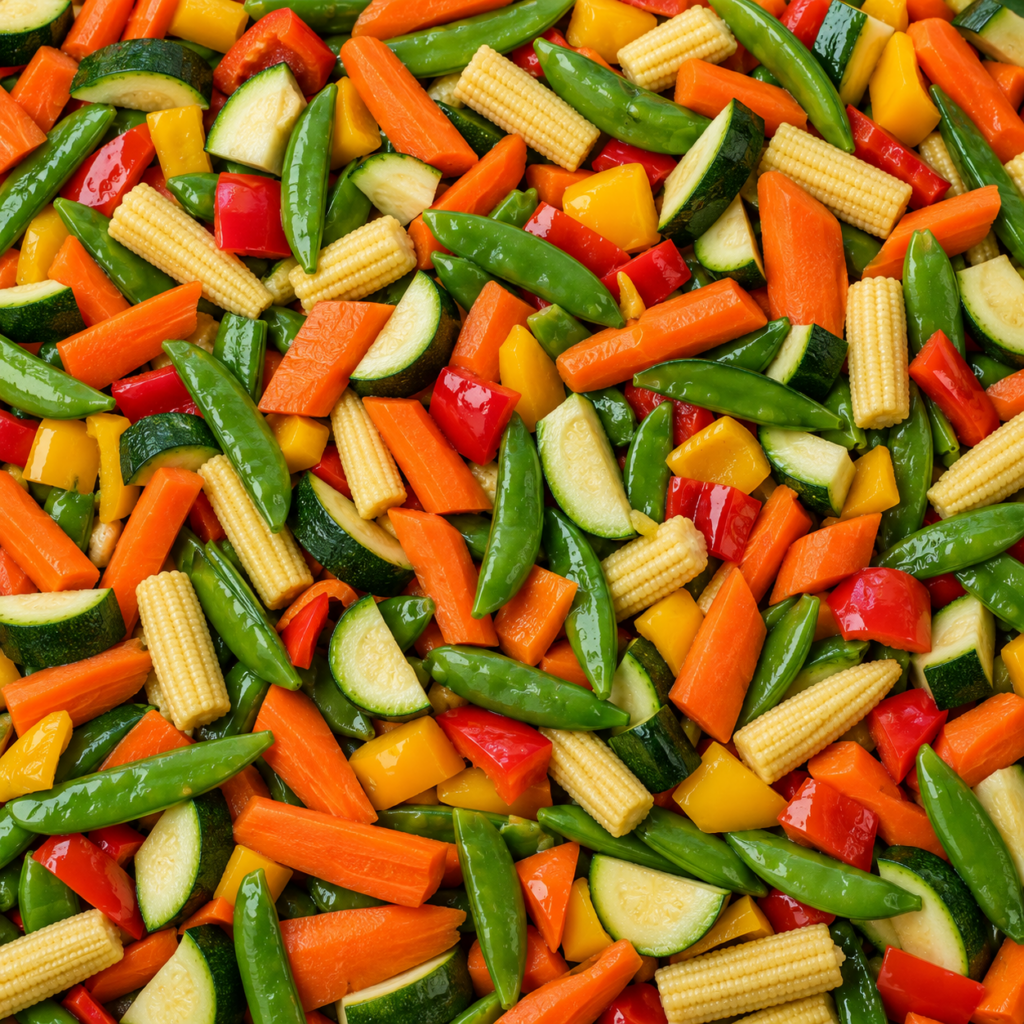 Baby Mixed Vegetables — prepared vegetable selection