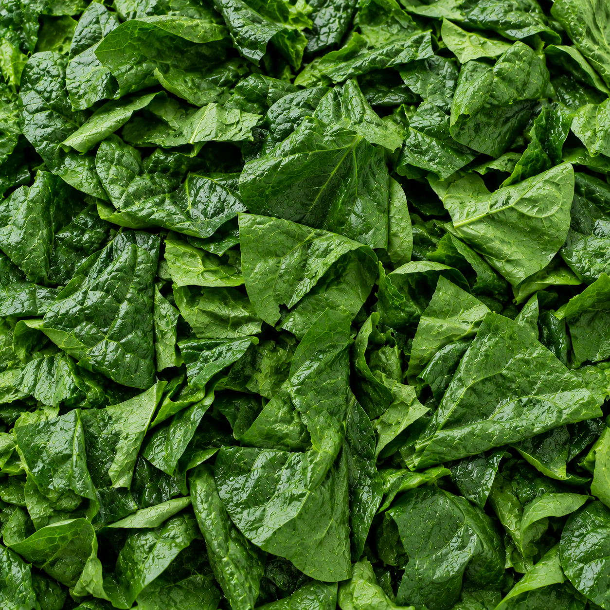 Spinach Cleaned — prepared vegetable selection