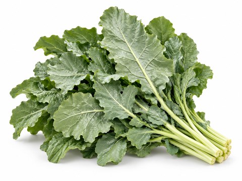 Grey-green morogo leaves — illustrative vegetable image